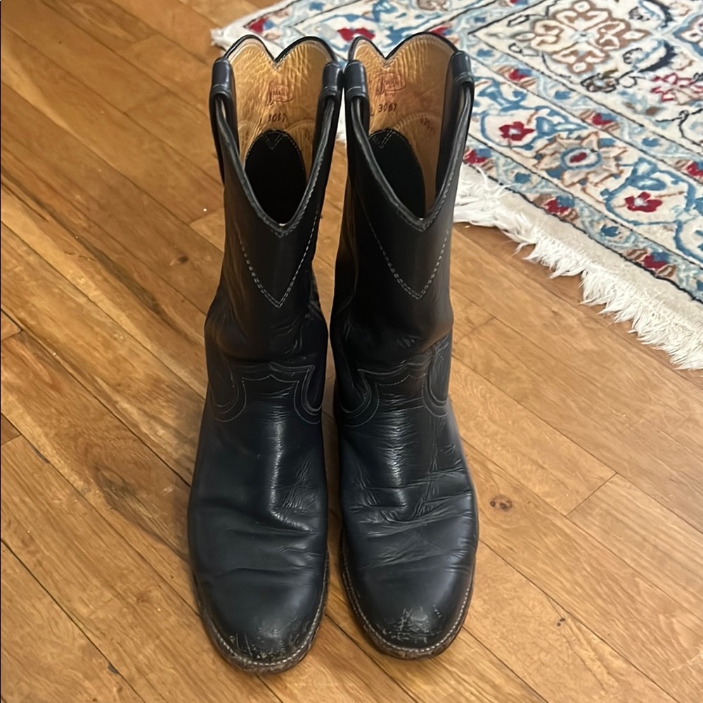 Navy blue Cowboy Western Boots